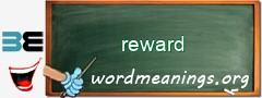 WordMeaning blackboard for reward